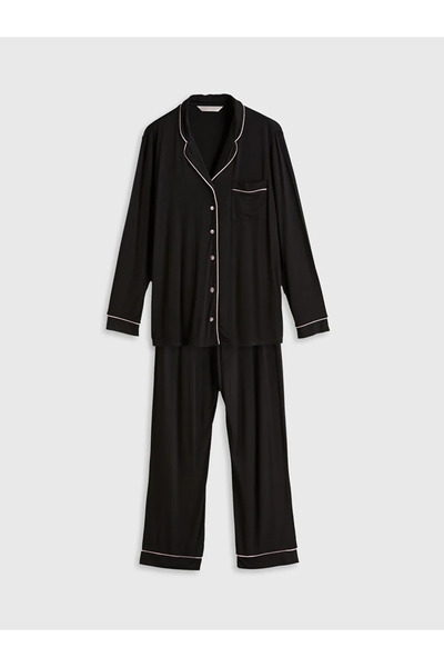LC Waikiki Lcw dreamsiyah shirt collar women's pajama set