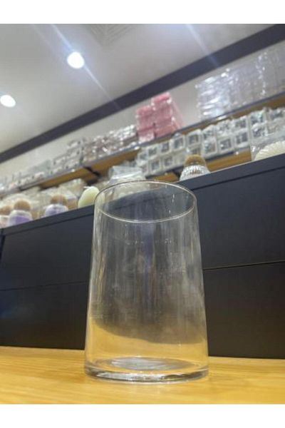 SGC STORE Round Glass Vase