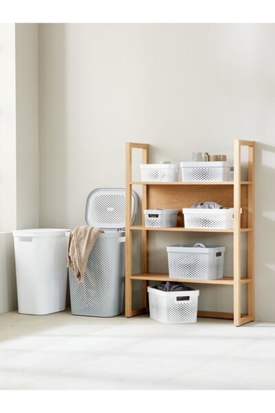 INFINITY 17L grey plastic basket