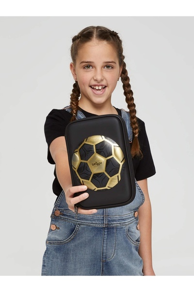 SMIGGLE Original Score Hardtop Football Embossed Pencil Case