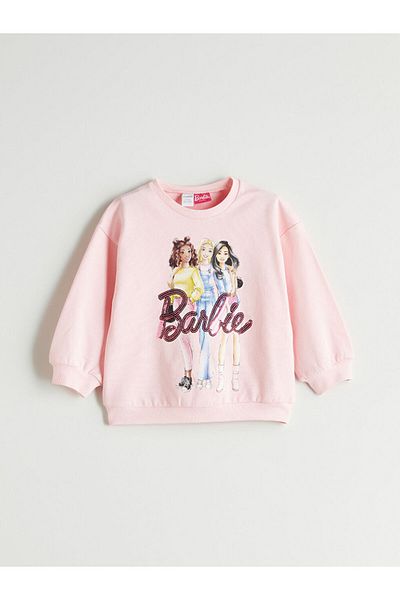 LC Waikiki Quality Parts from Celebi Store |   Barbie Printed Girl's Sweatshirt and Leggings 2 Pcs