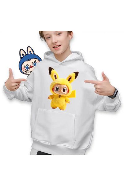 OEM Kids Boys' Labubu Pikachu Pokemon Sweatshirt