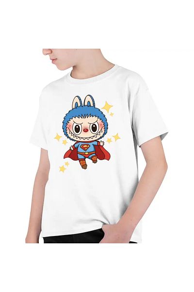 OEM Labubu Superman Kids Boys T-Shirt