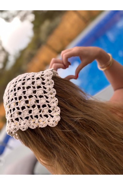 ipeklife Sequin Detailed Bandana