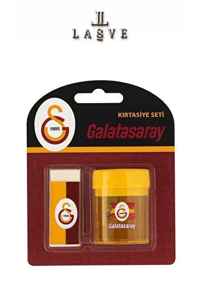 Galatasaray YENİ SEZON KALEMTIRAŞ VE SİLGİ 2 Lİ KIRTASİYE SETİ