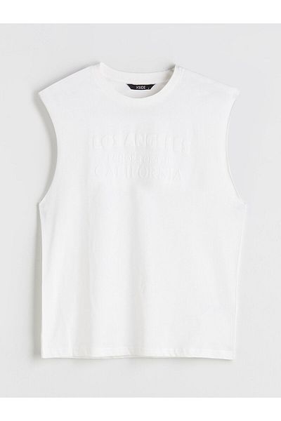 LC Waikiki New Season Crew Neck Printed Men's Sleeveless T-Shirt
