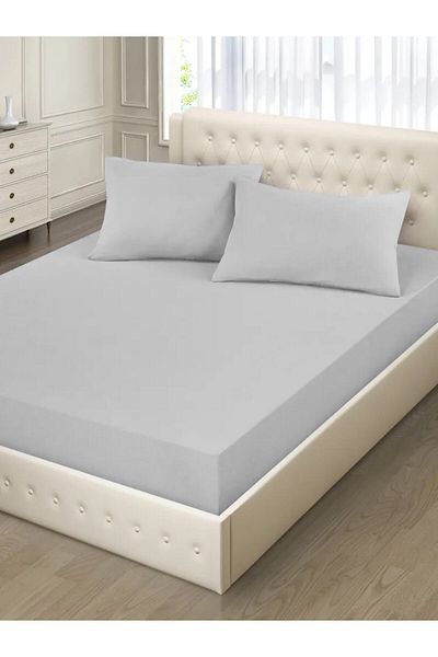 MERTİM Elastic-Free Double Bed Sheet Set 220X240 Bed Sheet + 2 Pillowcases