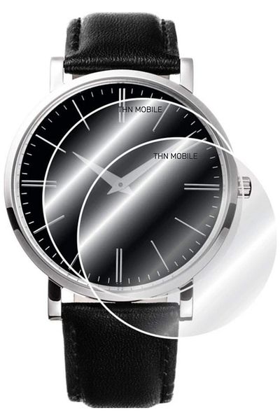 THN MOBILE For All Round Glass Watches(39 mm) Flexible Nano Shatterproof Screen Protector(2 Pcs)