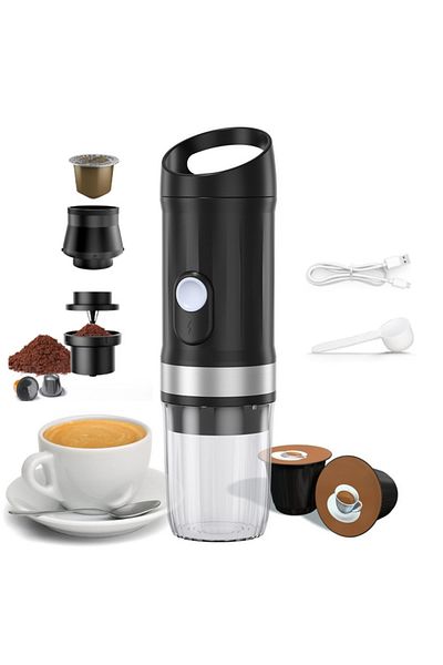 PRODYS Portable coffee maker with water heating, Auto, Compatible with Nespresso capsules, Dolce Gusto