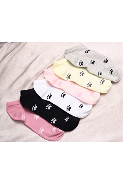 vast çorap 6 أزواج من الجوارب النسائية ذات الأقدام الملونة