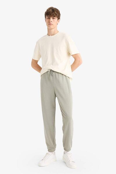 DeFacto New Season Regular Fit Basic Plain Jogger Tracksuit with Laced Waist and Elasticized Legs with Pockets