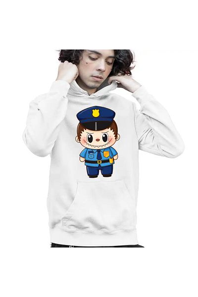 OEM Labubu Policeman Kids Boys Sweatshirt