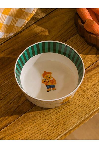 LC Waikiki Lcw Bear Teddy Printed Porcelain Bowl 15 cm (W5)