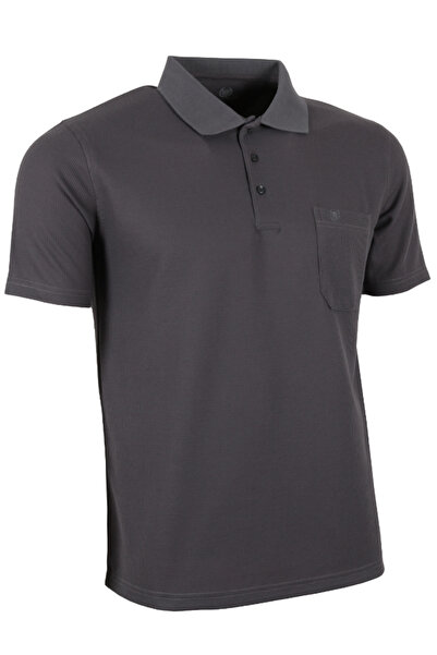 Modarar Men's T-Shirt Collar Pocket Waffle Fabric Rar01313