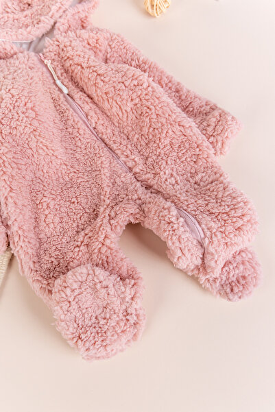 Babymod Welsoft Plush Winter Baby Girl/Boy Jumpsuit with Hood