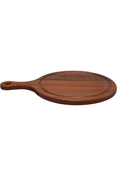 mastergold AOX Acacia Wood Cutting Board with Handle for Pizza, Bread, Fruits | Wooden Board for Serving Fruits