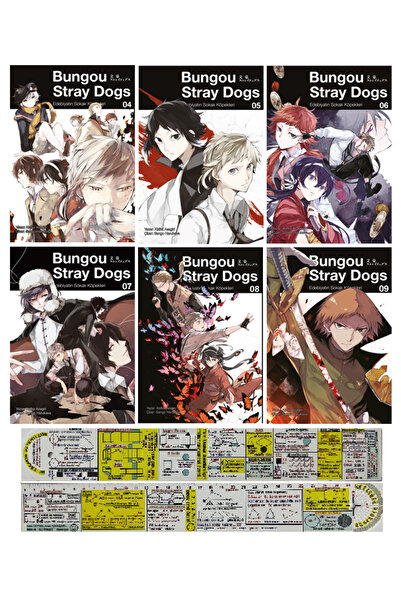 Gerekli Şeyler Yayıncılık Bungou Stray Dogs 4-5-6-7-8-9. Ciltler Manga Seti +...