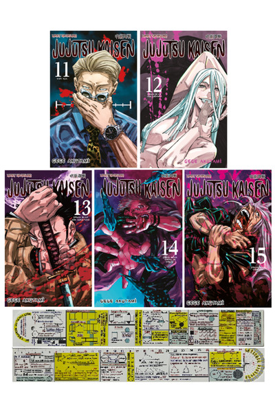 Gerekli Şeyler Yayıncılık Jujutsu Kaisen 11-12-13-14-15. Ciltler Manga Seti +...