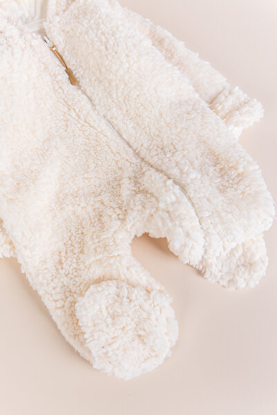 Babymod Welsoft Plush Winter Baby Girl/Boy Jumpsuit with Hood