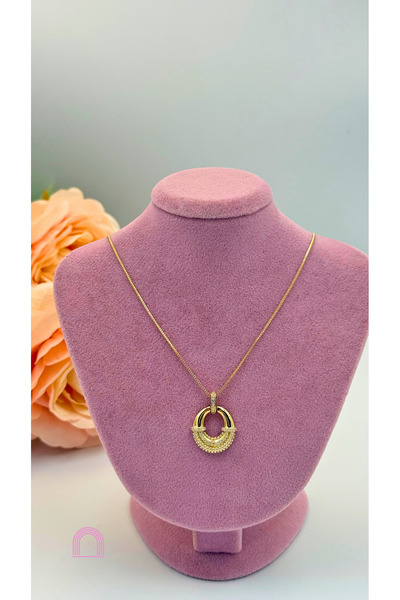Moond Accessories Xuping Zircon Stone Gold Color Necklace