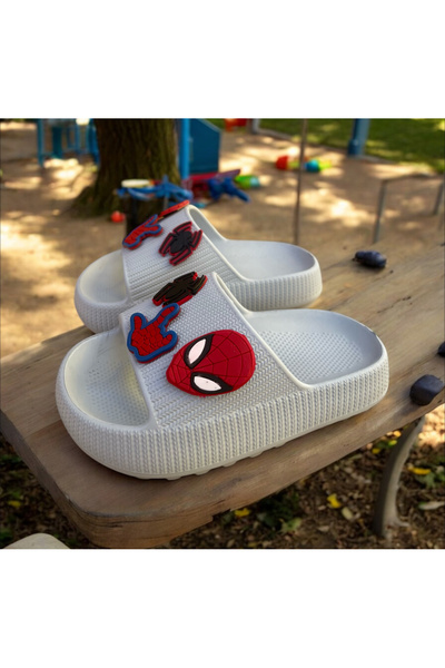 Hızlı Al Spiderman Fancy Boy's Slippers.Garden Beach Slippers Suitable for Daily Use