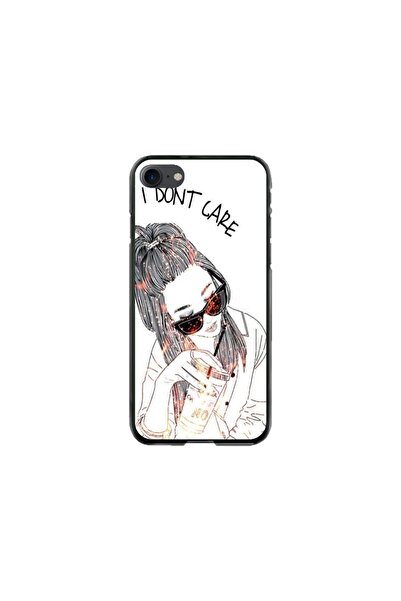 Atlas Εξατομικευμένη θήκη και σιλικόνης Apple iPhone 8, δεν με νοιάζει, πολύχ...