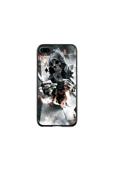 Atlas Husa personalizata pentru Apple iPhone 8 Plus, Skeleton Cards, S1D1M0301