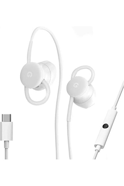 Google سماعات أذن سلكية بمنفذ USB-C، مريحة في الاستخدام، مع عناصر تحكم مدمجة، ومتوافقة مع هواتف Type-C