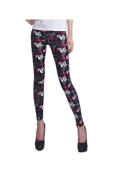 Trendy Secret Tattoo Print Leggings for Women, Trendy Secret