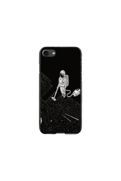Atlas Husa personalizata si Folie de Silicon pentru Apple iPhone 7, Vacuum of...