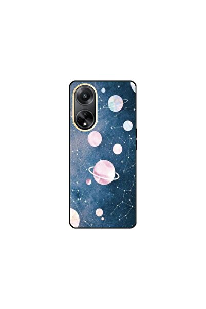 Atlas Husa personalizata si Folie de Silicon OPPO Reno8 T, Solar System, mult...
