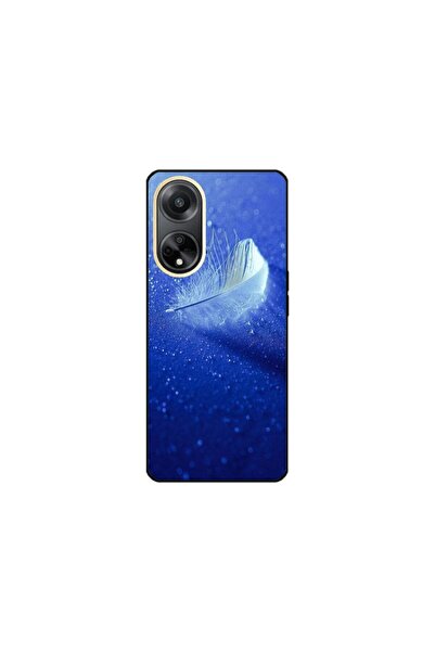 Atlas Husa personalizata si Folie de Silicon OPPO A17, Pana, multicolor, S1D1...