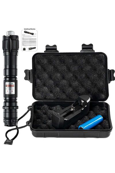 Generic Laser Pointer Long Range,Tactical Long Range Laser Flashlight for Indoor Outdoor Camping Hiking Emer