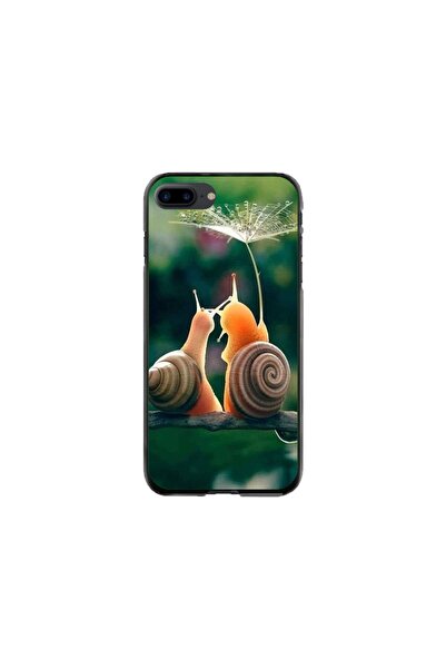 Atlas Husa personalizata si Folie de Silicon pentru Apple iPhone 7 Plus, Snai...