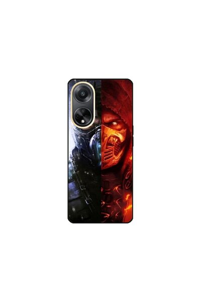 Atlas Εξατομικευμένη θήκη και μεμβράνη σιλικόνης OPPO A58, Mortal Kombat, πολ...