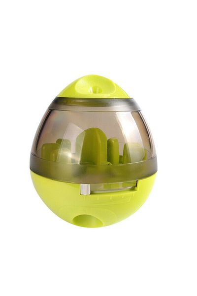 SSMEDIA Interactive feeder toy with slow food release for dogs, cats, or other pets, green