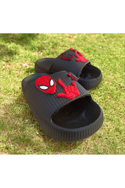 Hızlı Al Spiderman Fancy Boy's Slippers.Garden Beach Slippers Suitable for Daily Use