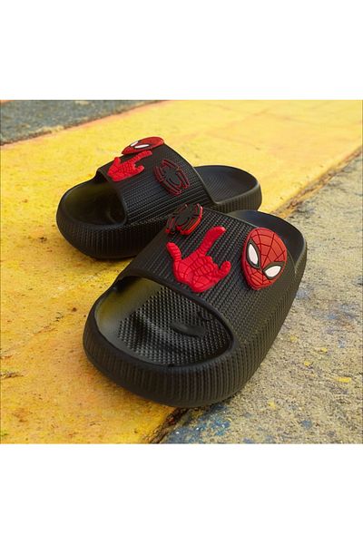 Hızlı Al Spiderman Fancy Boy's Slippers.Garden Beach Slippers Suitable for Daily Use