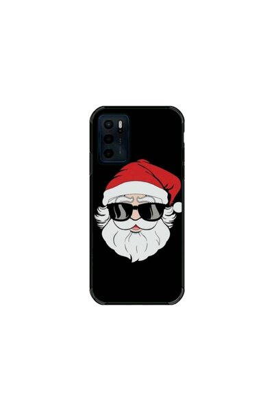 Atlas Husa personalizata si Folie de Silicon OPPO A16, Cool Santa, multicolor...