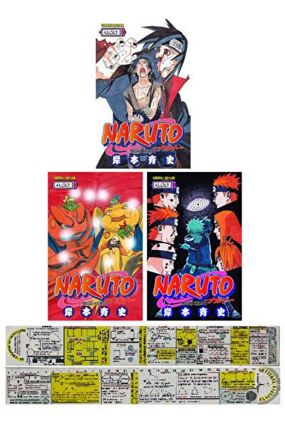 Gerekli Şeyler Yayıncılık Naruto 43-44-45. Ciltler Manga Seti + Mat. Öğreten ...