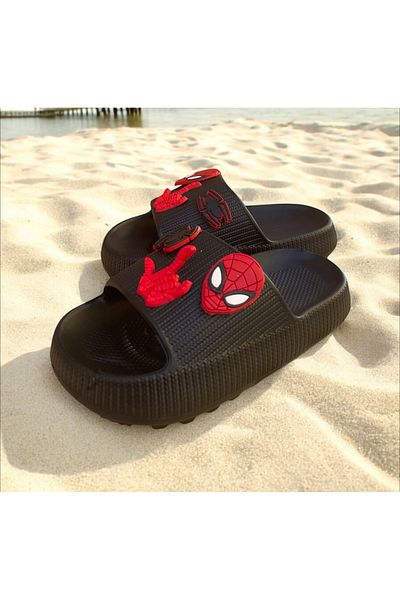 Hızlı Al Spiderman Fancy Boy's Slippers.Garden Beach Slippers Suitable for Daily Use