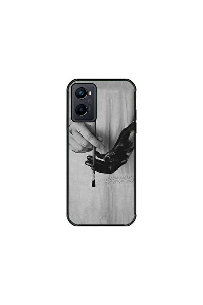 Atlas Husa personalizata si Folie de Silicon OPPO A36, Black Paint, multicolo...
