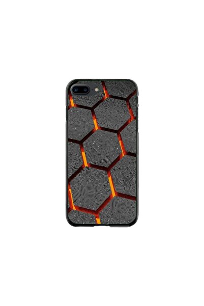 Atlas Husa personalizata Apple iPhone 7 Plus, Lava Hex, multicolor, S1D1M0265