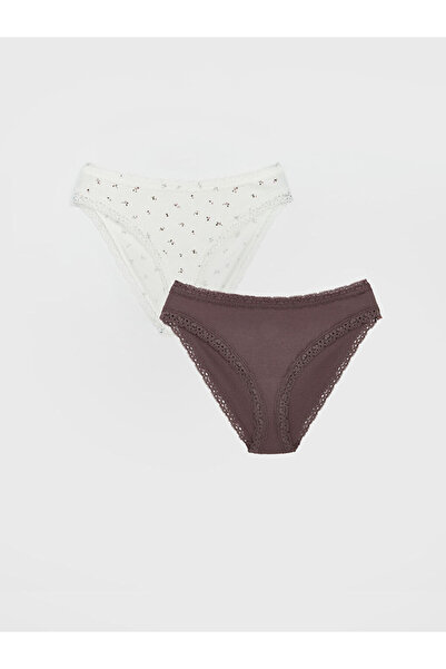 LC Waikiki Creați-vă stilul de la magazinul UZG |   Pachet de 2 slipuri de bikini cu model