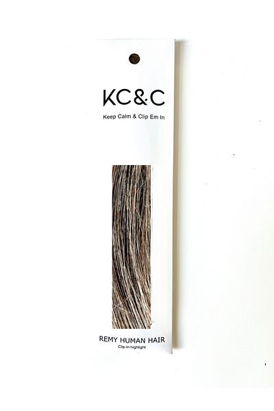 keep calm Salt and Pepper Brown Dark Hair Highlight Straight