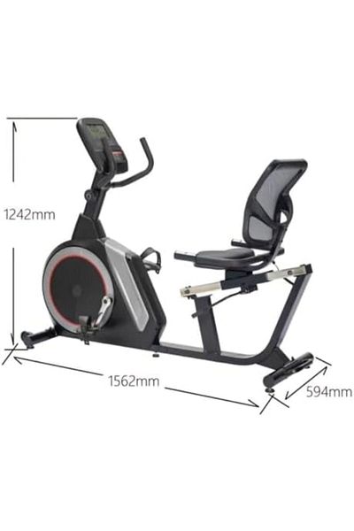 BUNCA Professional Magnetic Stationary Exercise Bike with Backrest