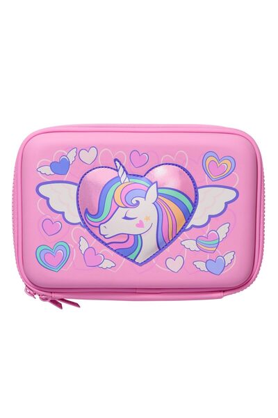 SMIGGLE Original Fly High Unicorn Poni Embossed Double Layer Pencil Case