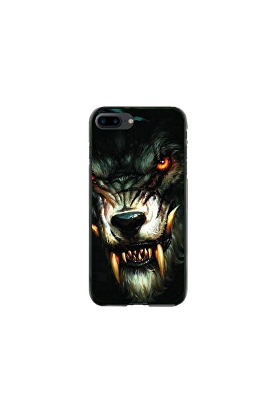 Atlas Husa personalizata si Folie de Silicon pentru Apple iPhone 8 Plus, Wolf...