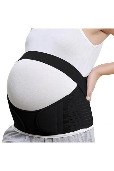 OEM Centura de sustinere pentru gravide, suport pentru abdomen, neagra, L