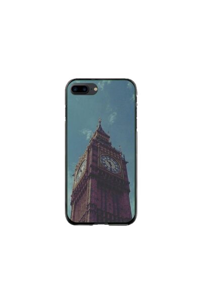 Atlas Husa personalizata si Folie de Silicon Apple iPhone 7 Plus, Big Ben #1,...